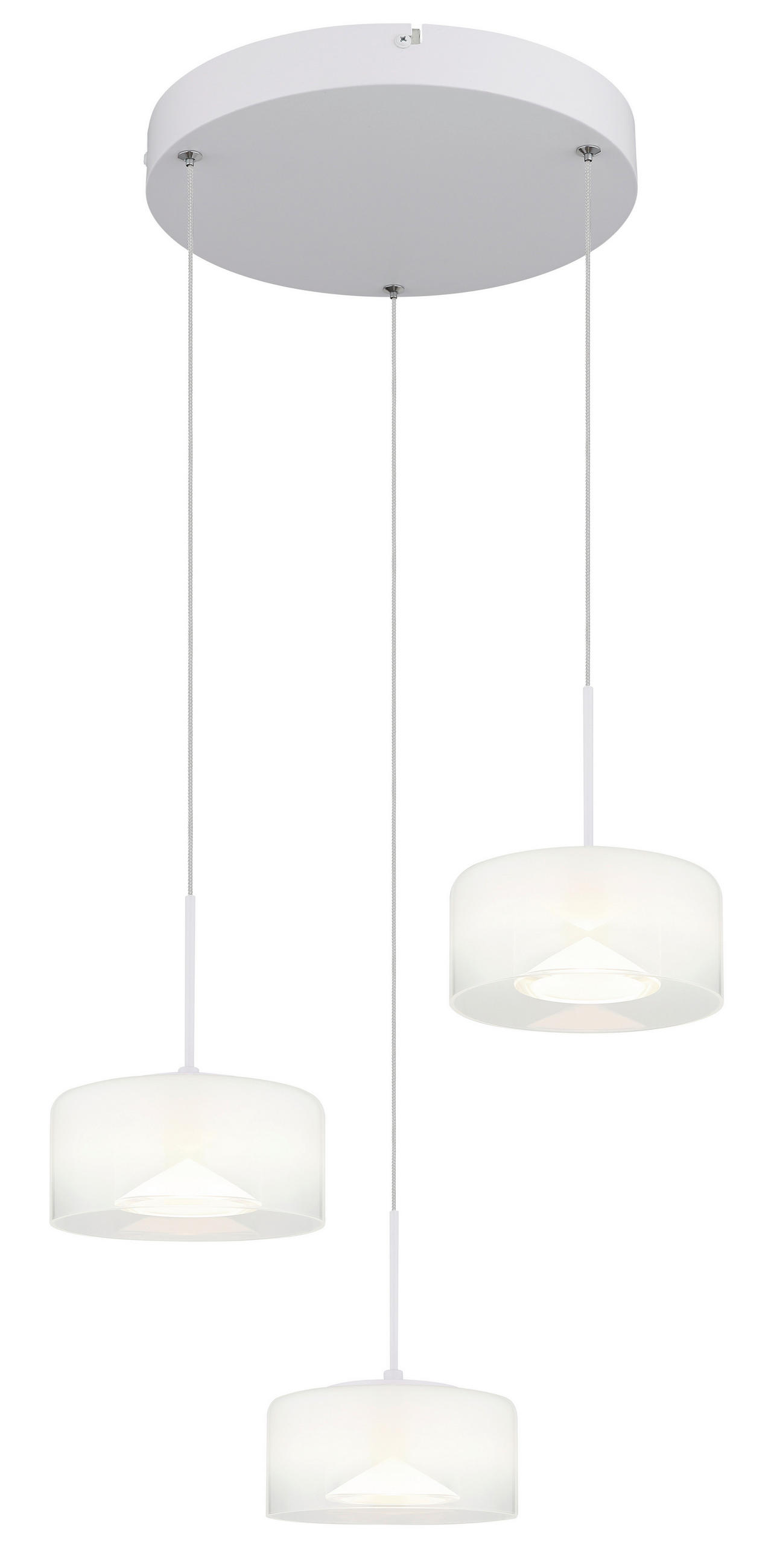 HÄNGELEUCHTE 40/150 cm   - Klar/Opal, Design, Glas/Kunststoff (40/150cm) - Collet's Monde