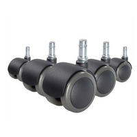 DREHSTUHLROLLE  - Schwarz, Basics, Kunststoff (5,1/6/5cm) - MID.YOU