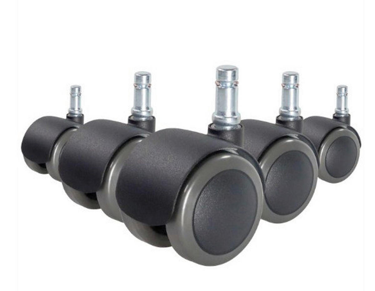 DREHSTUHLROLLE  - Schwarz, Basics, Kunststoff (5,1/6/5cm) - MID.YOU