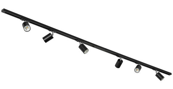 SCHIENENSYSTEM - Chromfarben/Schwarz, Trend, Kunststoff/Metall (210/5,5/14cm) - Novel