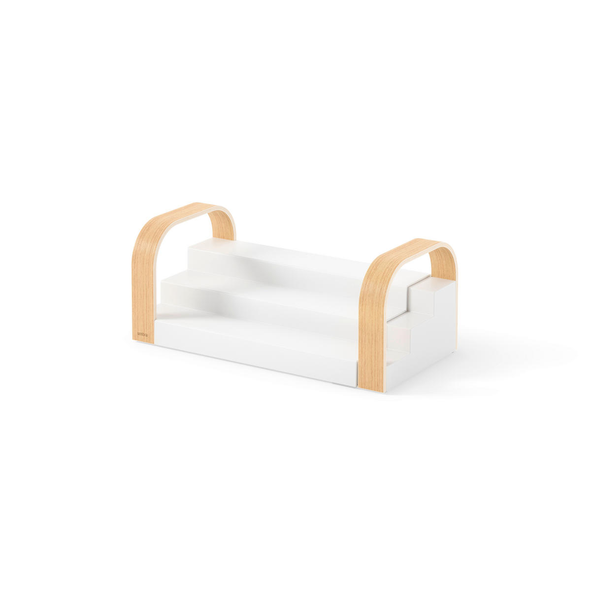 ORGANIZATOR BELLWOOD  - bijela/prirodne boje, Basics, drvo/plastika (31/16/12cm) - Umbra