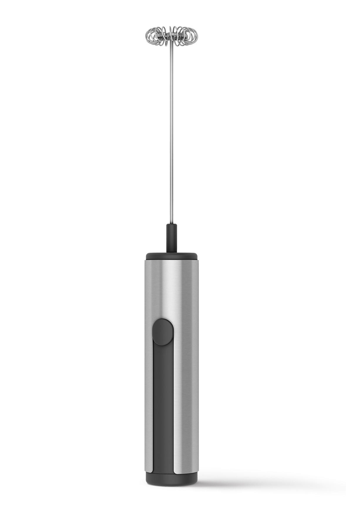 MILCHSCHÄUMER   - Edelstahlfarben/Schwarz, Basics, Kunststoff/Metall (3/24,5cm) - Zack