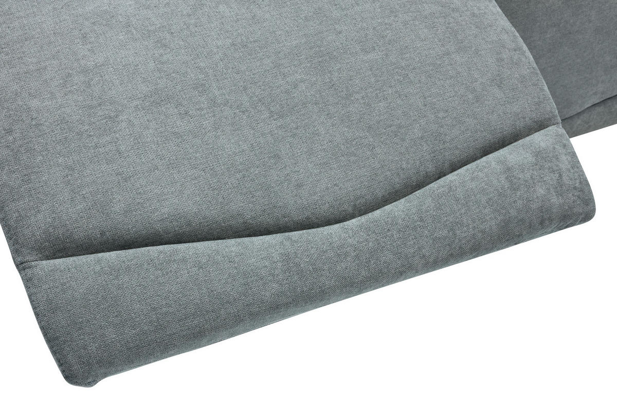 KÉTÜLÉSES KANAPÉ fém, műanyag, textil, faalapú anyag szürke  - fekete/szürke, Konventionell, műanyag/faalapú anyag (170cm) - Celina Home