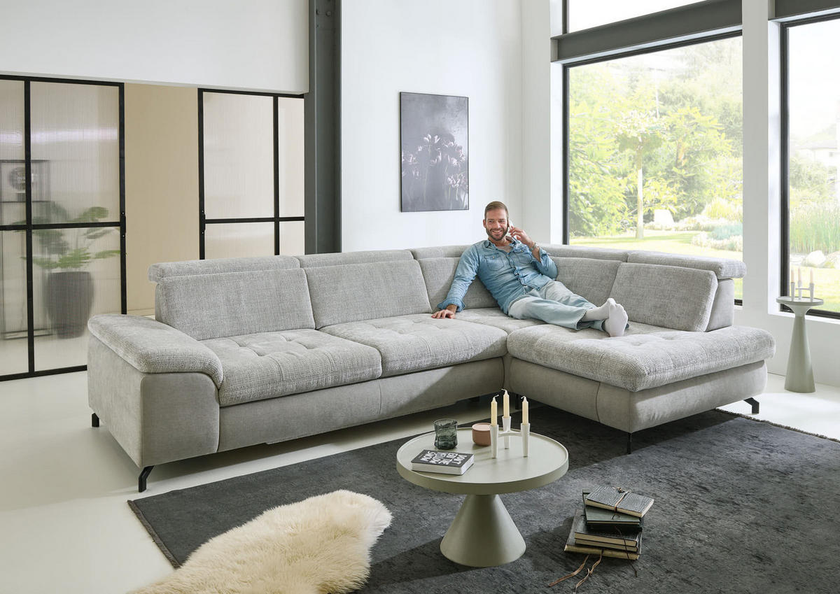 UGAONA GARNITURA siva  - siva/bež, Moderno, tekstil - Beldomo Comfort