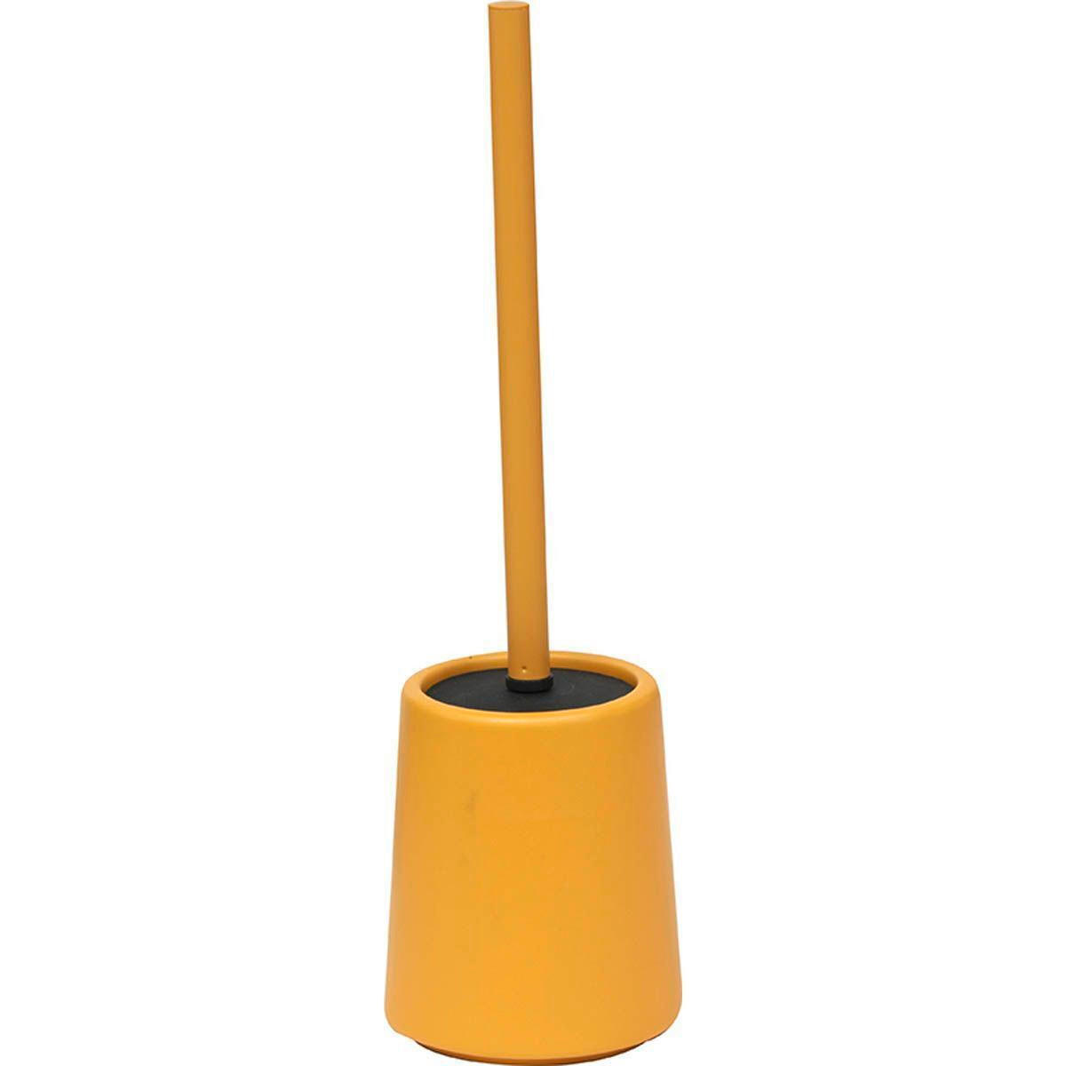 WC GARNITURA SA ČETKOM  žuta  keramika  - žuta, Osnovno, plastika/keramika (11/40/11cm) - Homeware