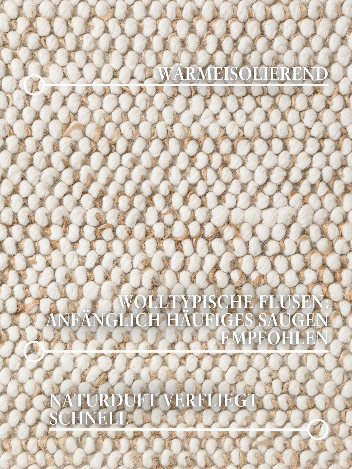 WOLLTEPPICH 120/180 cm Kollektion 1770 Creme, Beige  - Beige/Creme, Basics, Textil (120/180cm) - Villeroy & Boch