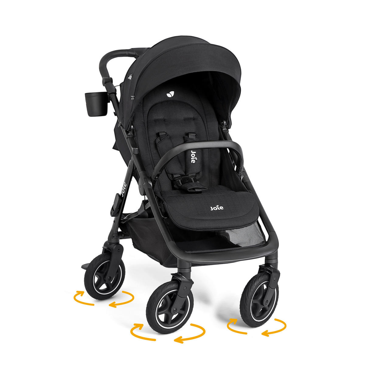 KINDERWAGENSET Joie Mydrift Bundle  - Schwarz, Basics, Textil/Metall (58,5/108/97cm) - Joie