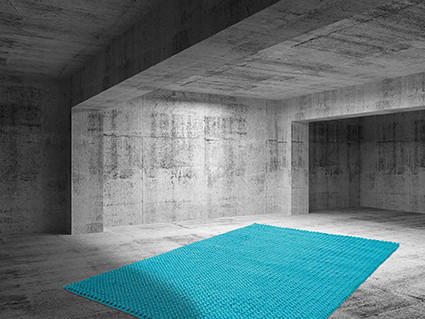 WEBTEPPICH 120/170 cm Türkis  - Türkis, Basics, Textil (120/170cm) - Obsession