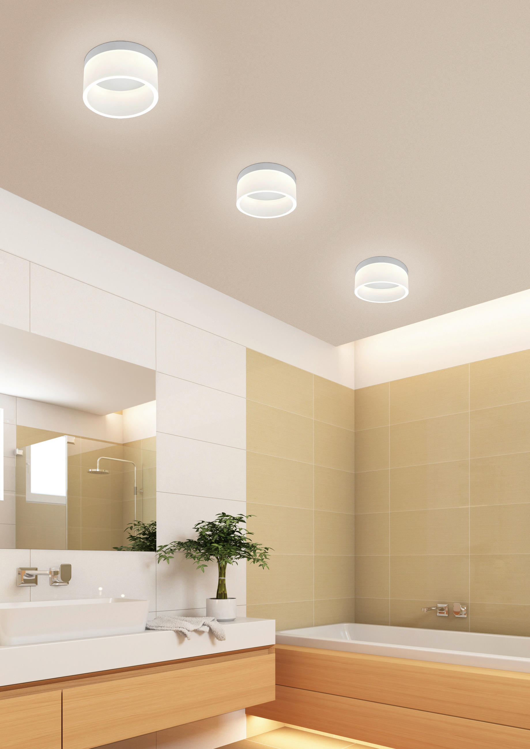 LED-DECKENLEUCHTE 20/11 cm   - Weiß, Design, Kunststoff (20/11cm) - Helestra