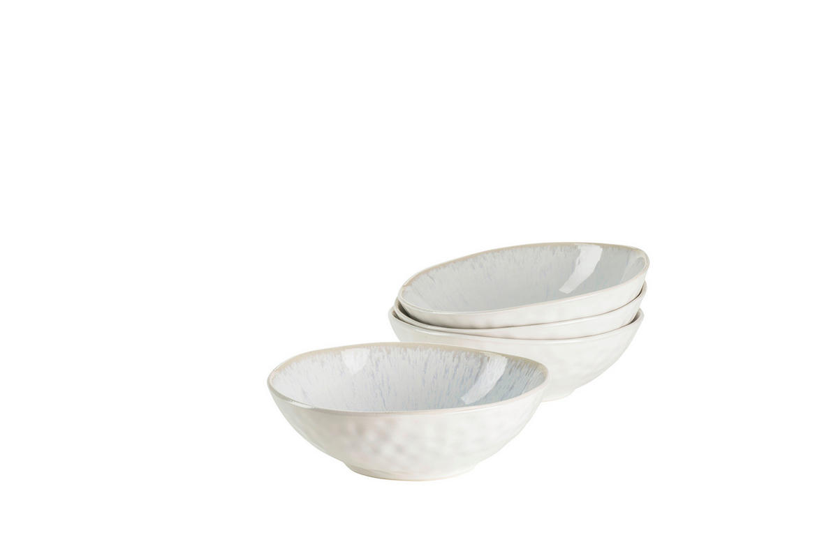 SCHÜSSELSET Frozen 4-teilig  - Weiß, Basics, Keramik (17,5/5,5cm) - Mäser