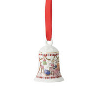 CHRISTBAUMANHÄNGER Porzellanglocke - Weihnachtsglocke 26  - Multicolor, Basics, Keramik (7,5cm) - Hutschenreuther