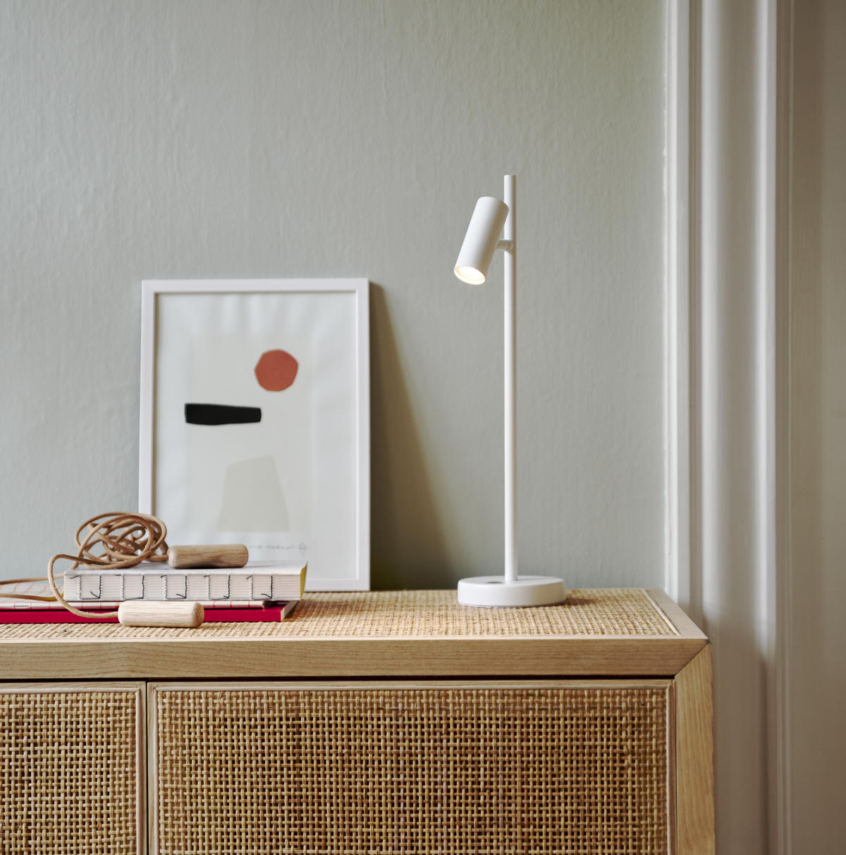 TISCHLEUCHTE OMARI   - Weiß, Design, Metall (40cm) - Nordlux