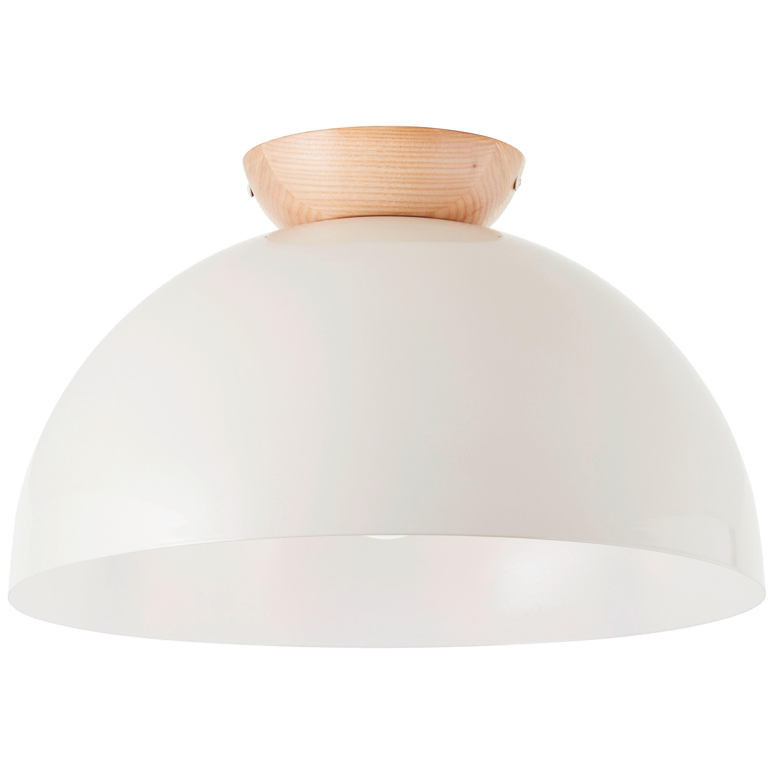 DECKENLEUCHTE  35/31 cm    - Hellbraun/Hellgrau, Design, Holz/Metall (35/31cm) - Brilliant