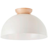 DECKENLEUCHTE  35/31 cm    - Hellbraun/Hellgrau, Design, Holz/Metall (35/31cm) - Brilliant