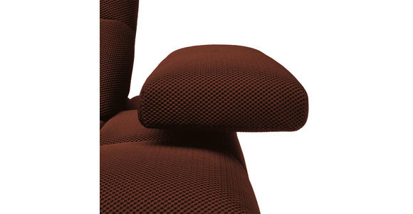 ECKSOFA in Struktur Rostfarben 233/313 cm - Rostfarben/Schwarz, Design, Kunststoff/Textil (233/313cm) - Emilio Belluti