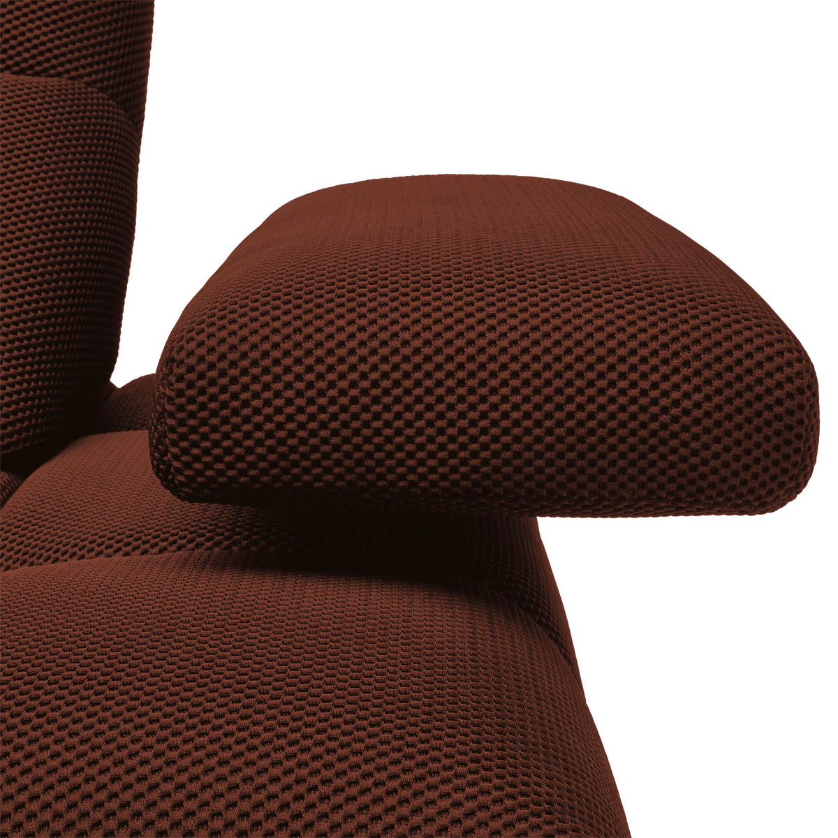 ECKSOFA in Struktur Rostfarben  - Rostfarben/Schwarz, Design, Kunststoff/Textil (233/313cm) - Emilio Belluti