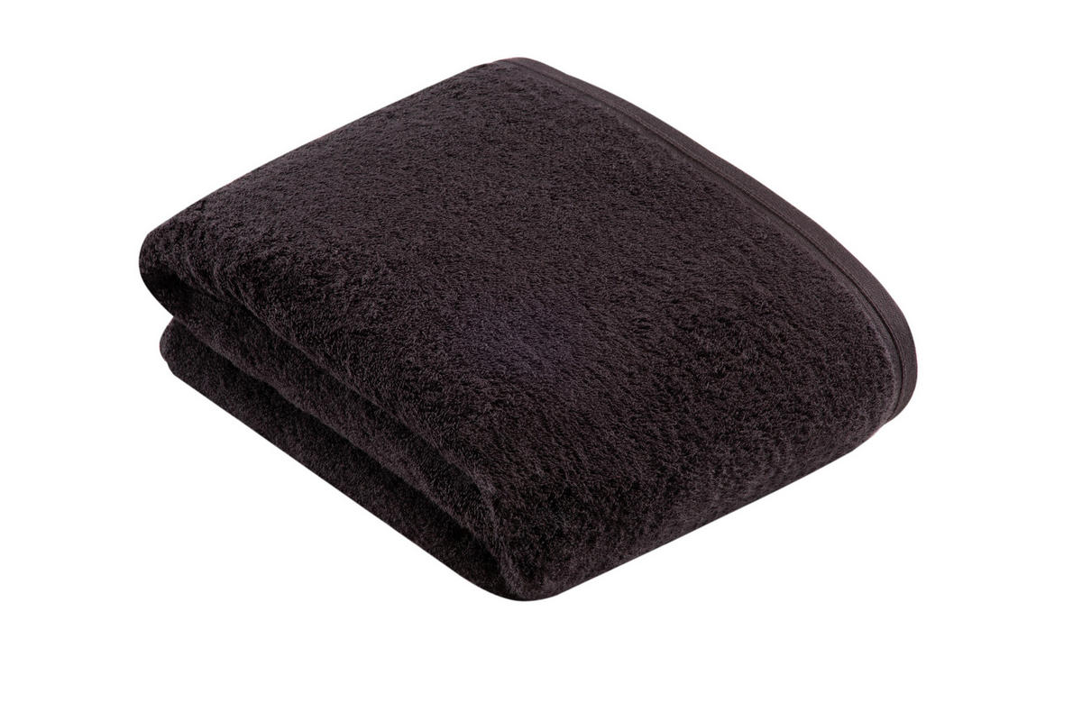 BADETUCH Vegan Life Anthrazit 100/150 cm  - Anthrazit, Basics, Textil (100/150cm) - Vossen