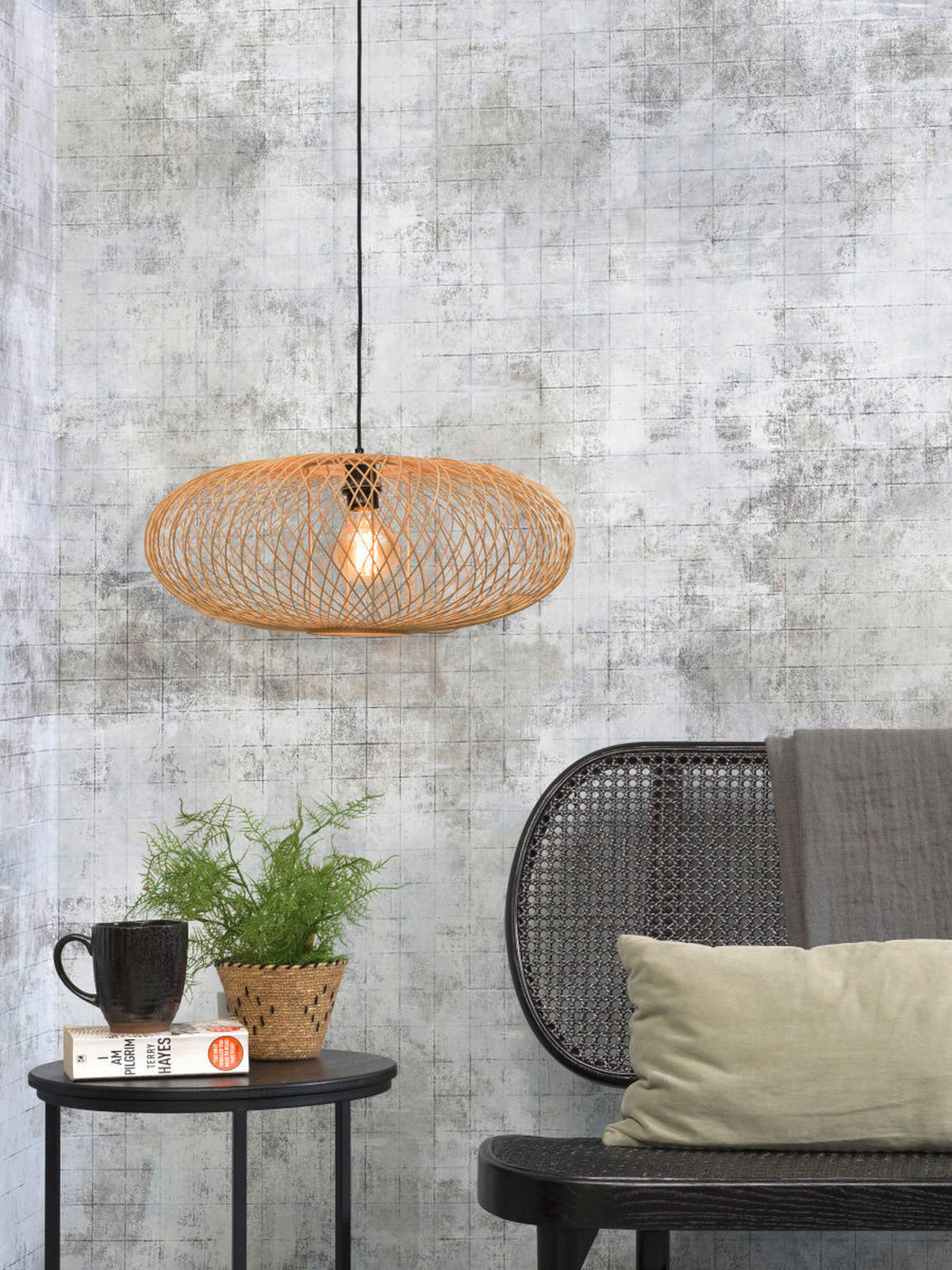 HÄNGELEUCHTE GOOD&MOJO 63/40 cm   - Hellbraun, Natur, Naturmaterialien (63/40cm) - Good & Mojo