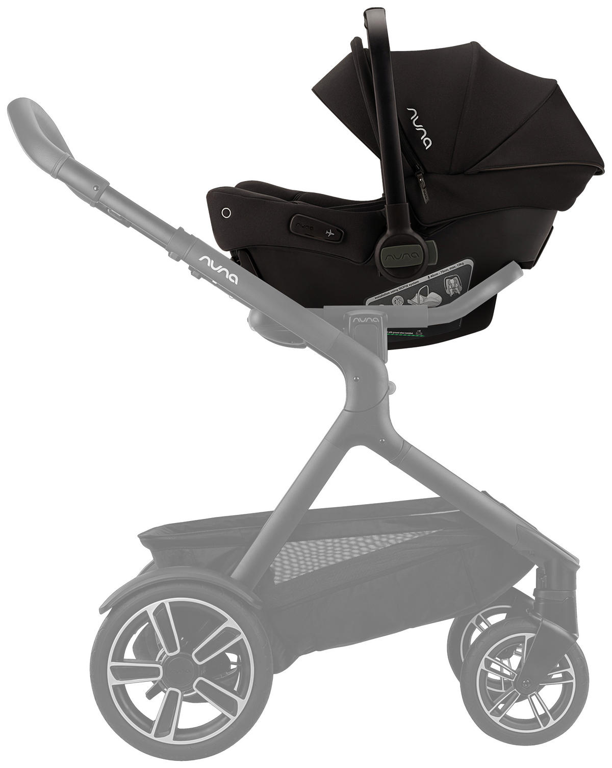 BABYSCHALE Pipa urbn  - Schwarz, Basics, Kunststoff/Textil (34/57/65cm) - Nuna