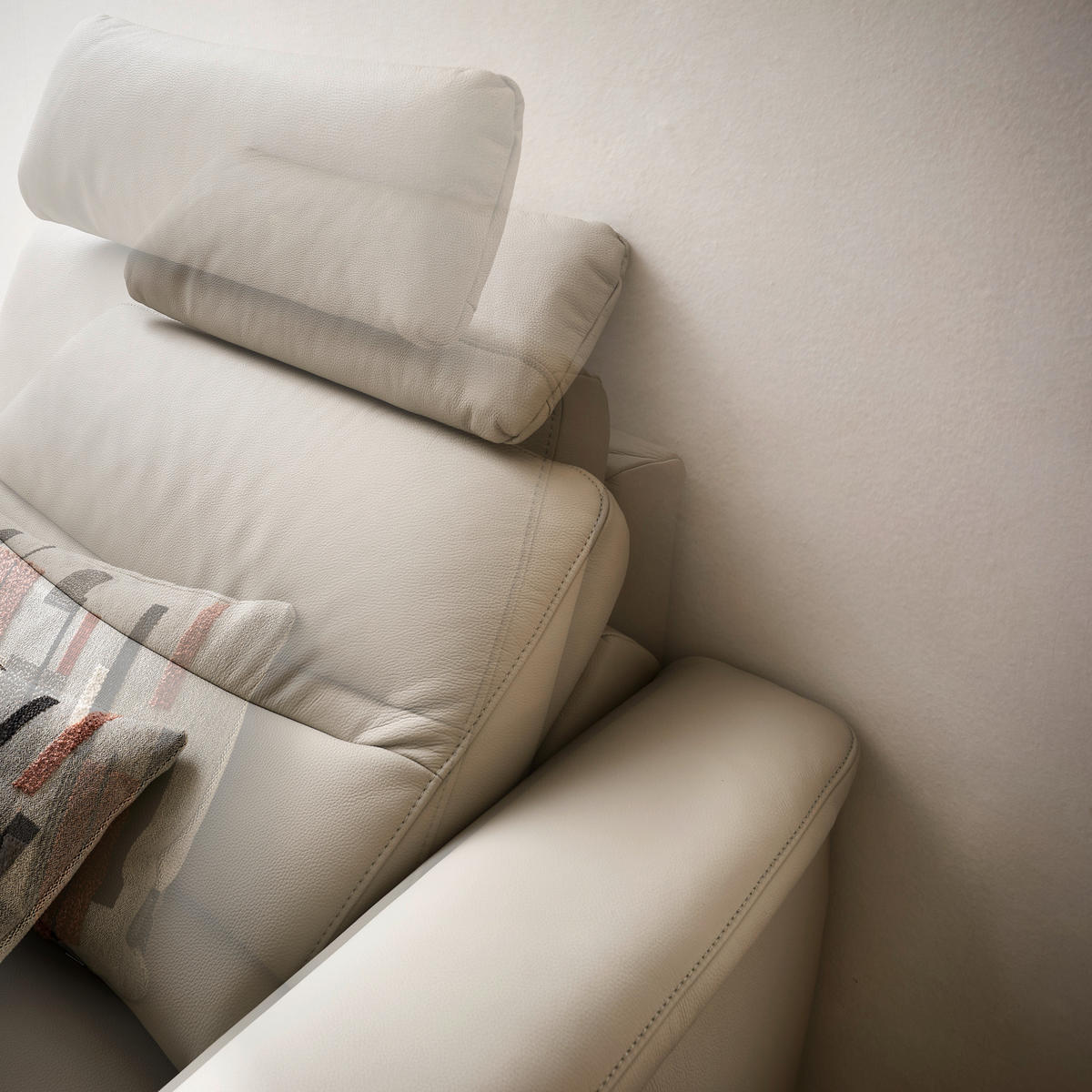 ECKSOFA in Echtleder Hellgrau  - Anthrazit/Hellgrau, Design, Leder/Metall (249/280cm) - Himolla Komfortklass