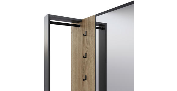 GARDEROBE  in 115/200/41,6 cm  - Eichefarben/Anthrazit, KONVENTIONELL, Holzwerkstoff (115/200/41,6cm) - Carryhome