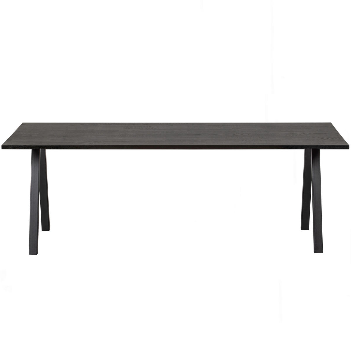 ESSTISCH in Holz, Metall 220/90/75 cm  - Schwarz, MODERN, Holz/Metall (220/90/75cm) - Livetastic