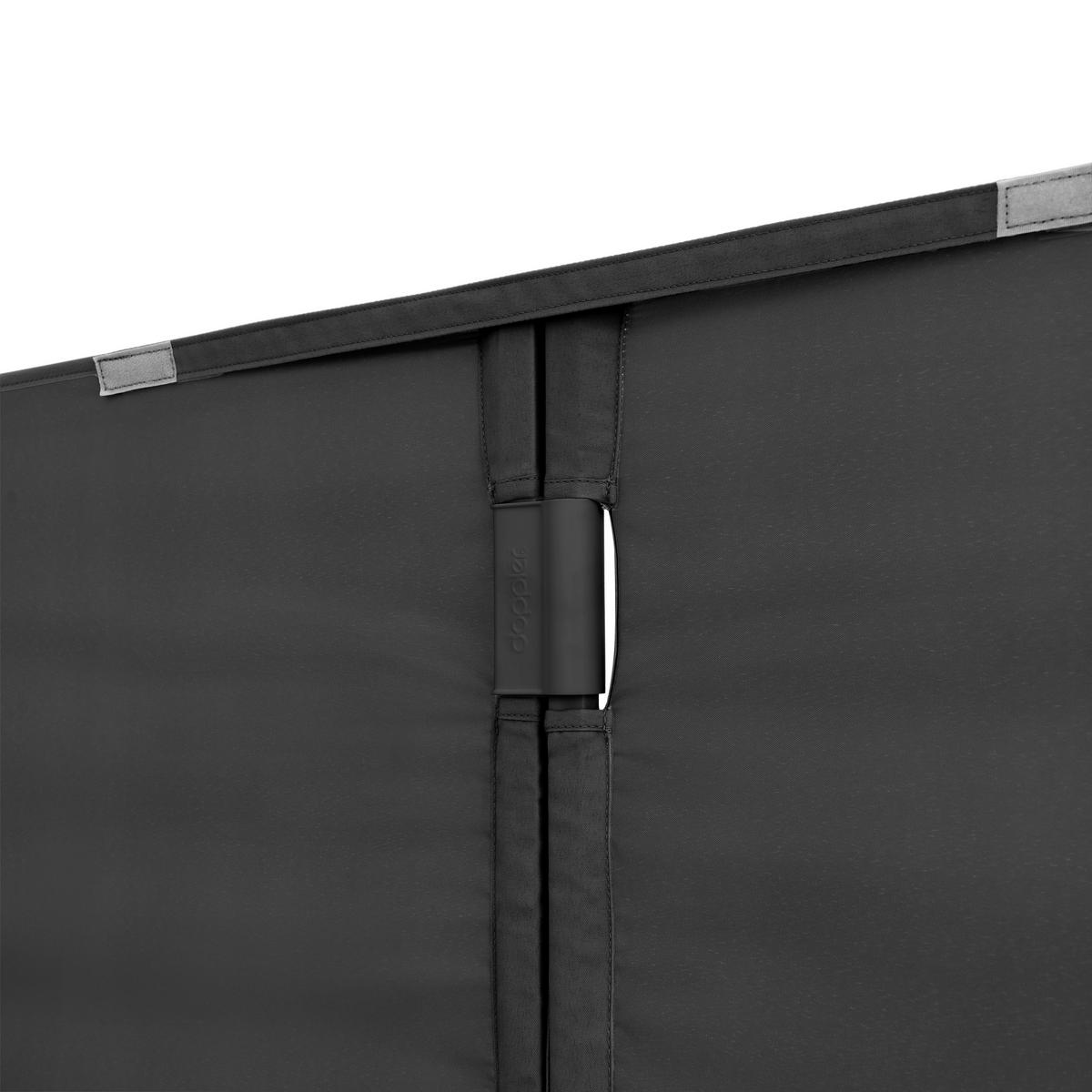 SONNENSCHIRM ca. 180x130 cm  - Schwarz/Grau, Basics, Textil/Metall (180/130cm) - Doppler