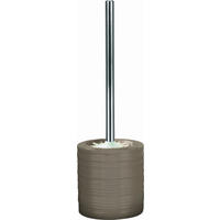 WC-BÜRSTENGARNITUR Metall  Kunststoff   - Taupe/Silberfarben, Design, Keramik/Kunststoff (38/10,8cm) - Kleine Wolke