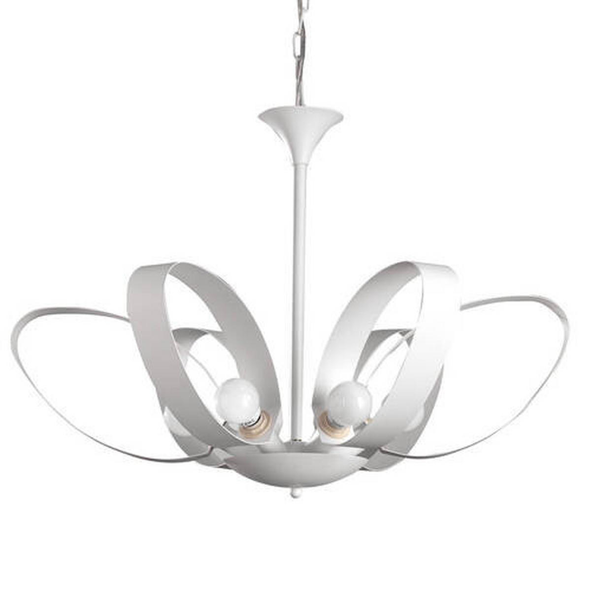 LUSTER, 65/110 cm  - biela, Design, kov (65/110cm)