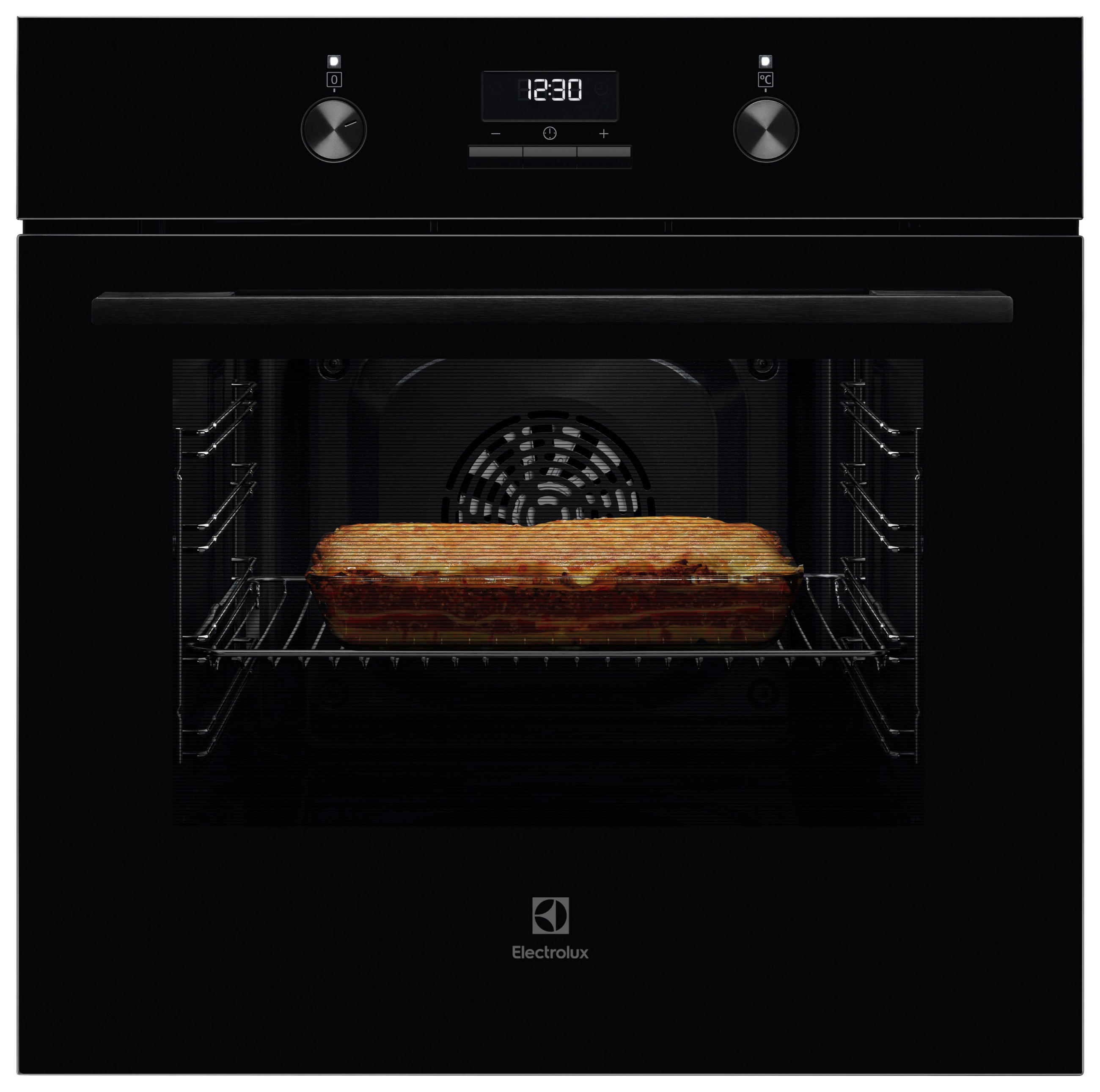 BACKOFENSET ELXB3K  - Schwarz, Basics, Glas/Metall (60/59,8/56cm) - Electrolux
