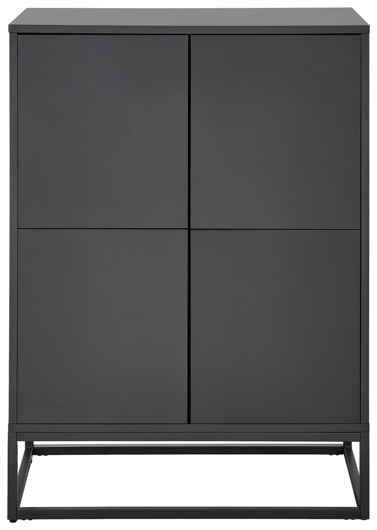 SIDEBOARD Libreville 80/110/40 cm  - Grau, Design, Holzwerkstoff/Metall (80/110/40cm) - MID.YOU
