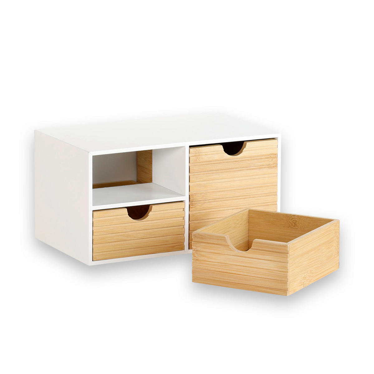 TISCHORGANIZER     - Naturfarben/Weiß, Basics, Naturmaterialien/Holzwerkstoff (27/16/14cm) - Kesper