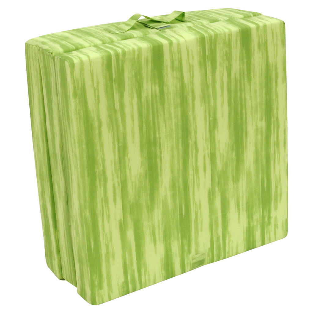 Thumbnail - Boxxx Klappmatratze, Grün, Hellgrün, Textil, rechteckig, 63x190 cm, Oeko-Tex® Standard 100, wendbar, Tragegriffe, Schlaf...