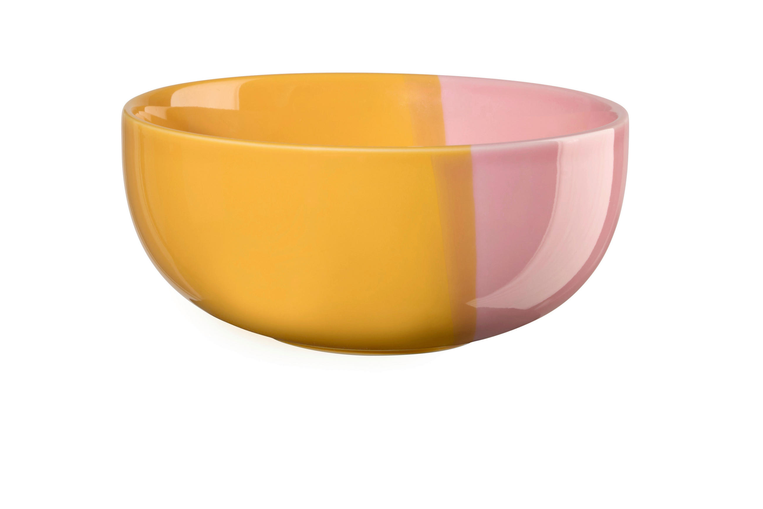 SKLEDA  Joy  keramika   15,5/7 cm       - temno rumena/svetlo roza, Basics, keramika (15,5/7cm) - ASA