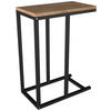 BEISTELLTISCH 46/26/63 cm Schwarz, Honigeiche rechteckig  - Honigeiche/Schwarz, Design, Holzwerkstoff/Metall (46/26/63cm) - MID.YOU