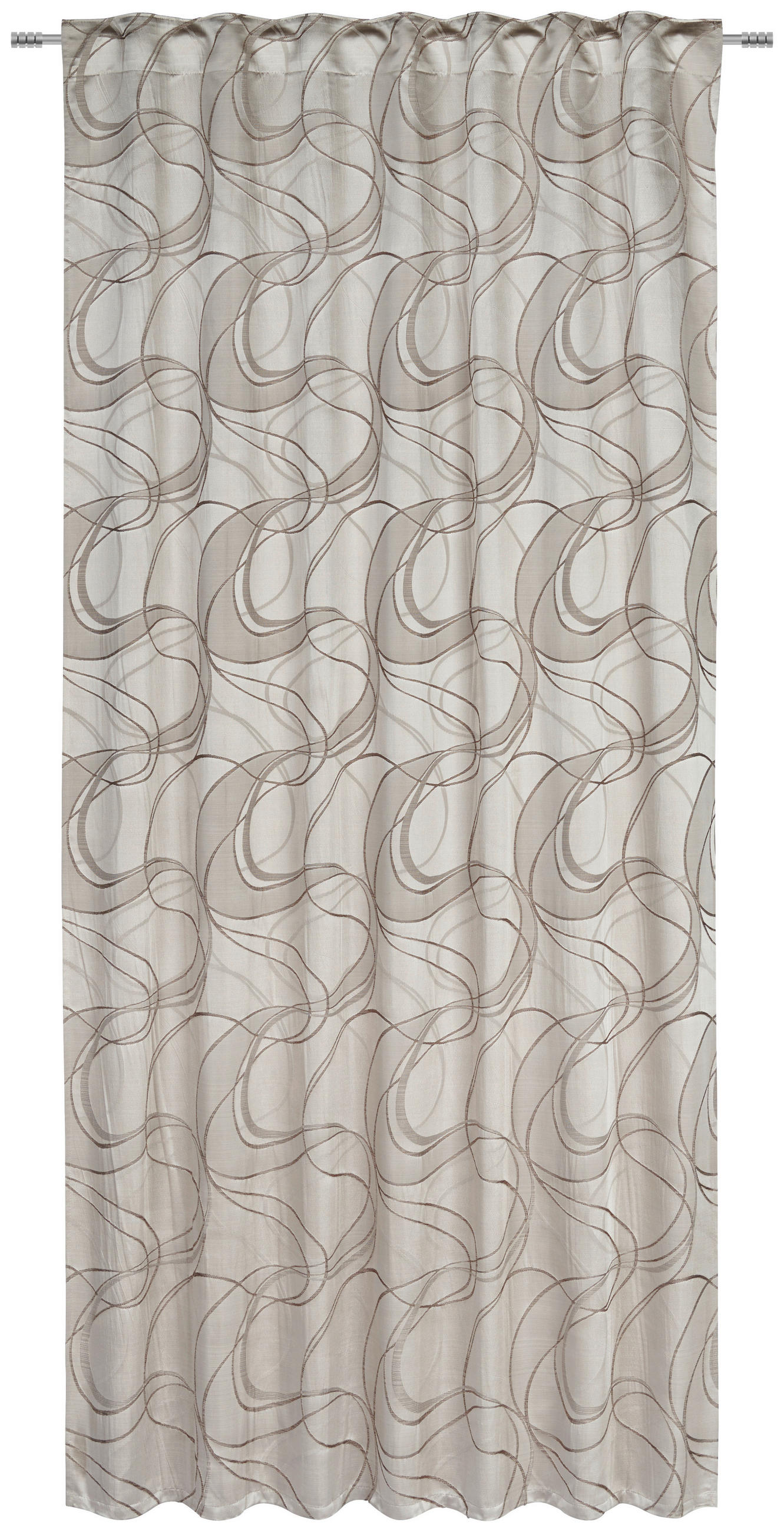 KÉSZFÜGGÖNY részben fényzáró  - barna, Konventionell, műanyag (140/245cm) - Esposa