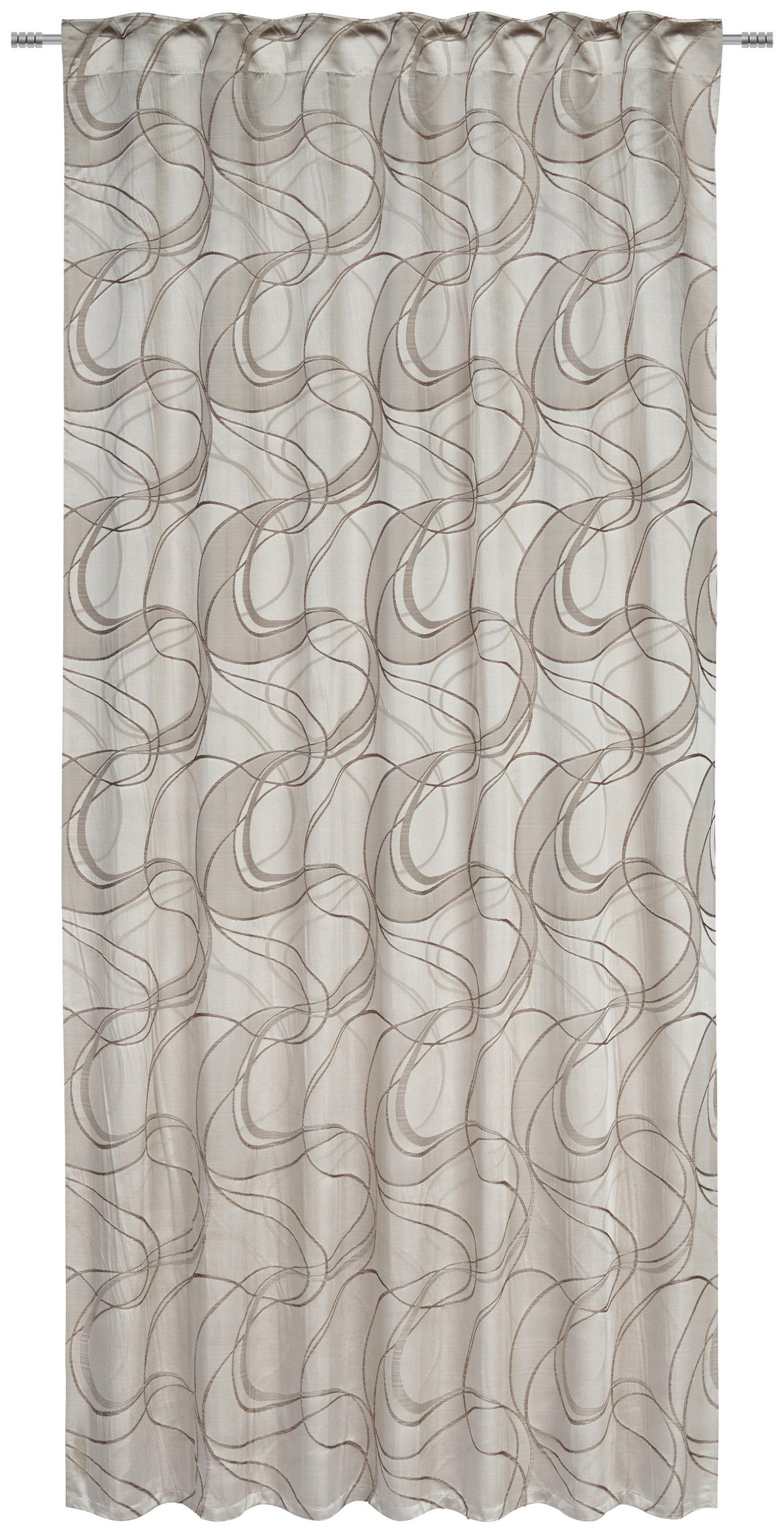 KÉSZFÜGGÖNY részben fényzáró  - barna, Konventionell, műanyag (140/245cm) - Esposa