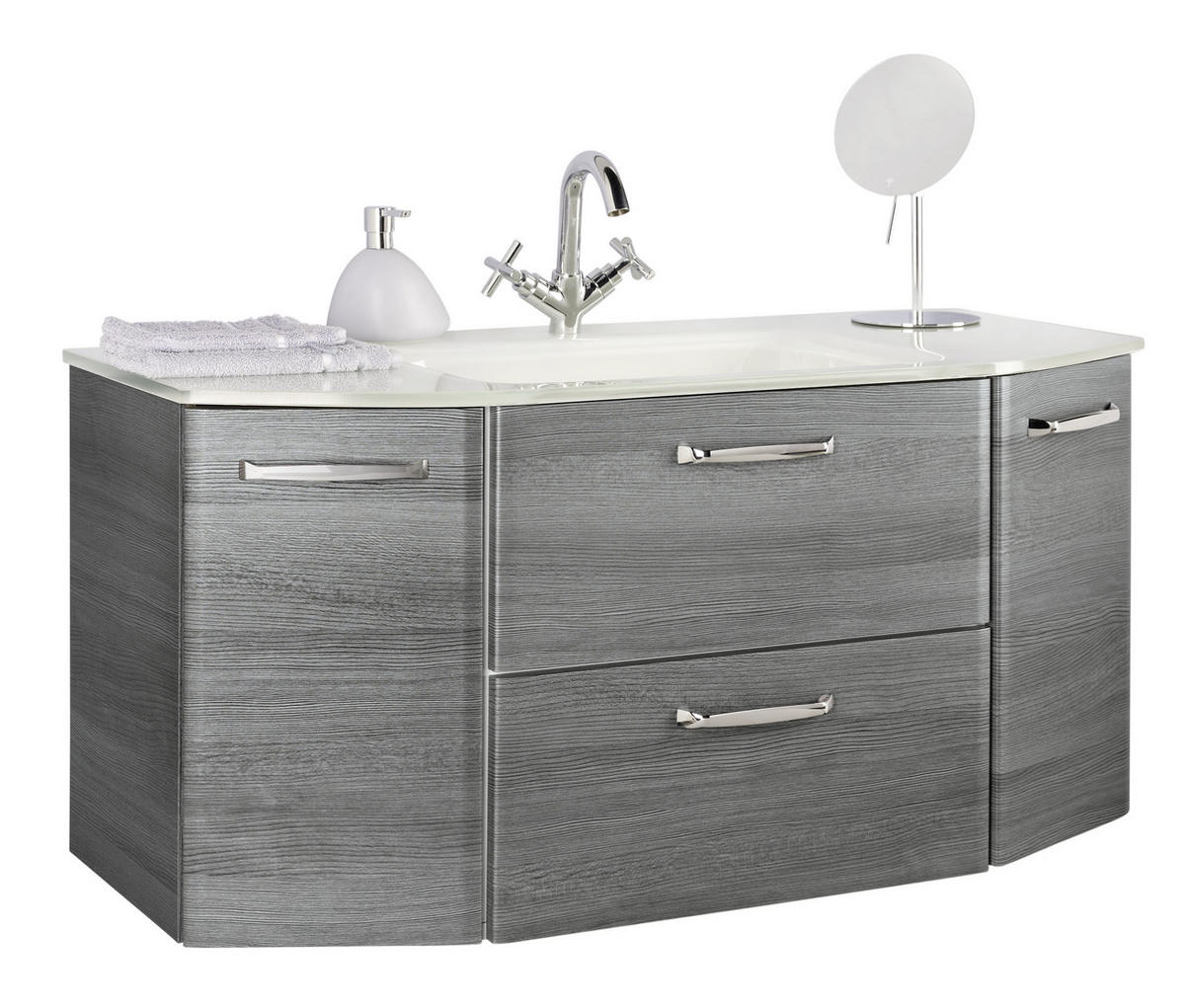 UMIVALNIK  - bela, Design, steklo (112/48/1,5cm) - Xora