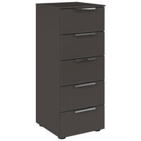 BYRÅ 40/100/42 cm  - kromfärg/grafitfärgad, Modern, metall/trämaterial (40/100/42cm) - Rauch Möbel