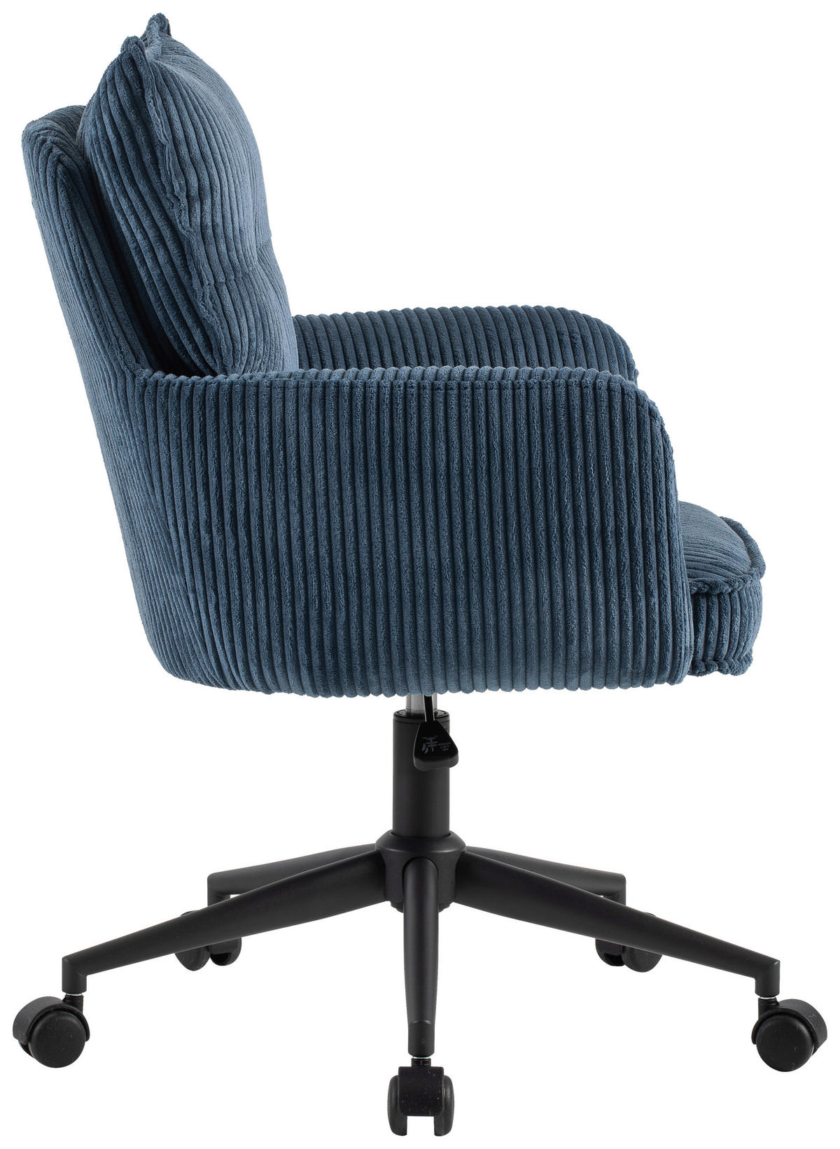 OTOČNÁ ŽIDLE, tkaná látka, modrá, černá - modrá/černá, Design, kov/textil (58/84,5-92/64cm) - Carryhome