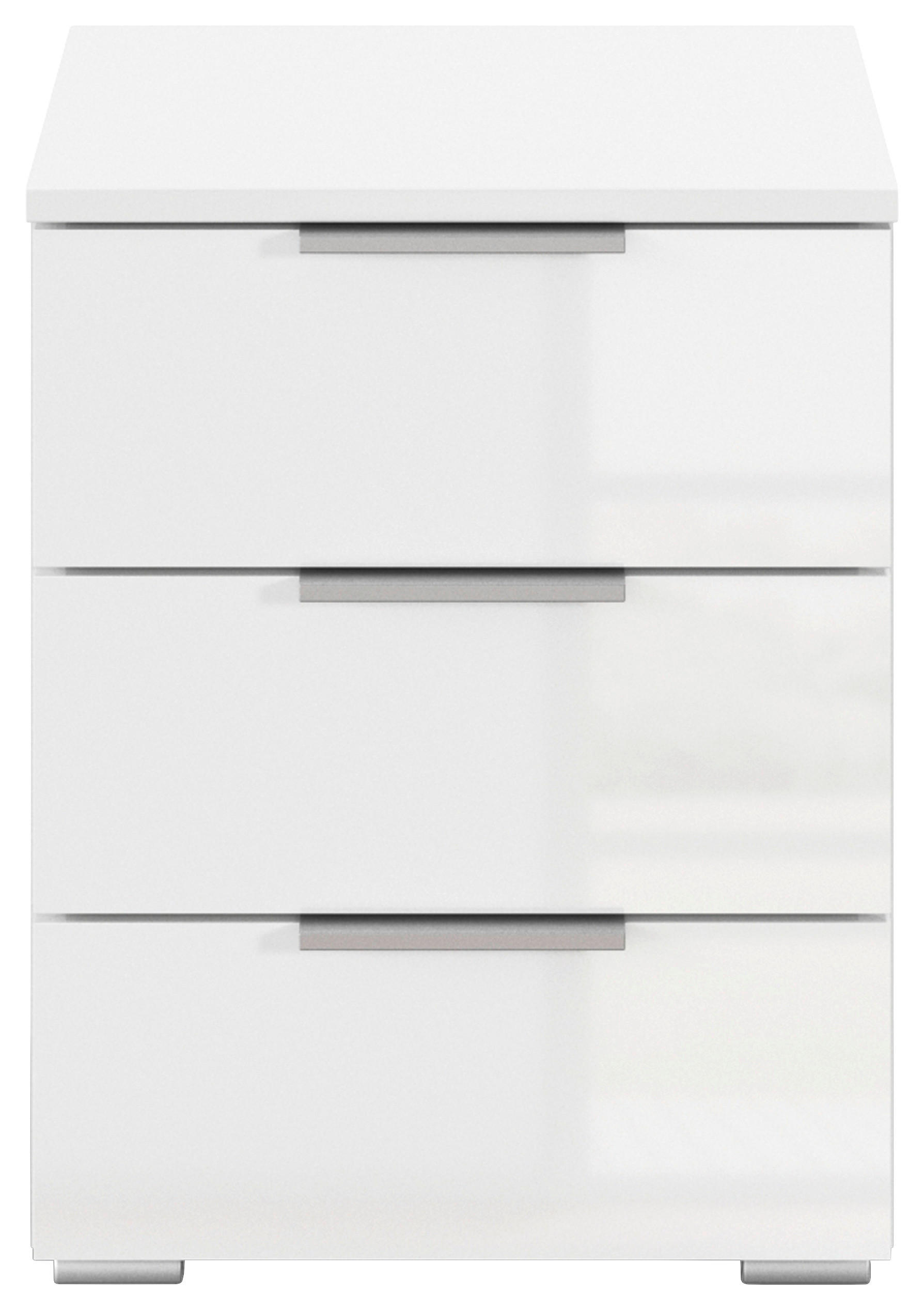 Nachtkästchen Mars 3l-Hg Weiß B: 52 cm