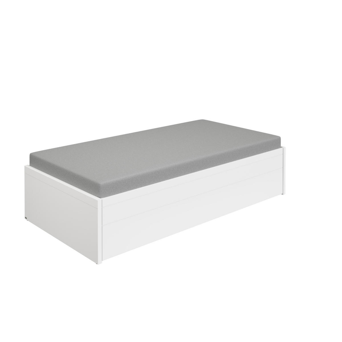 AUSZIEHBETT 100/200 cm Weiss  - Weiss, Basics, Holz/Holzwerkstoff (100/200cm) - Paidi