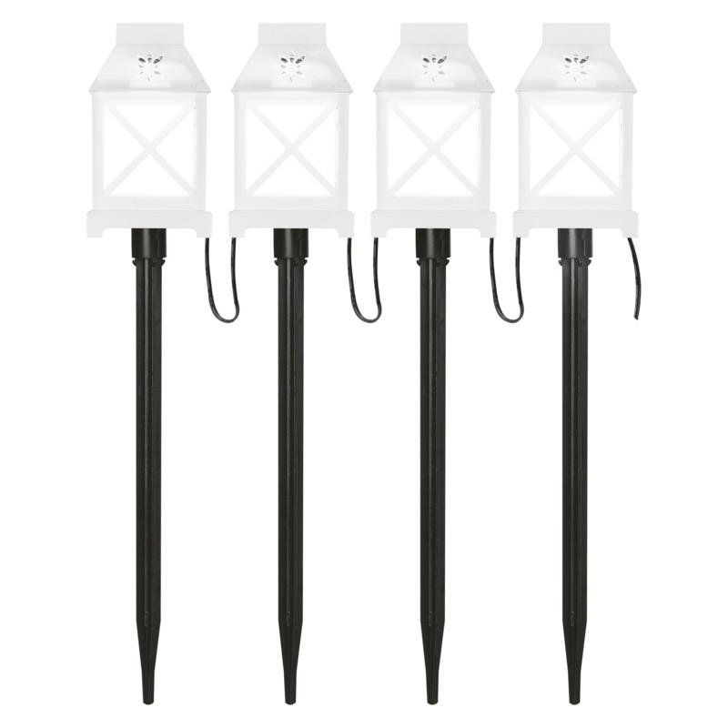 DEKORAČNÍ SVÍTIDLO 4 ks - Basics, plast (6.5/11/6.5cm)