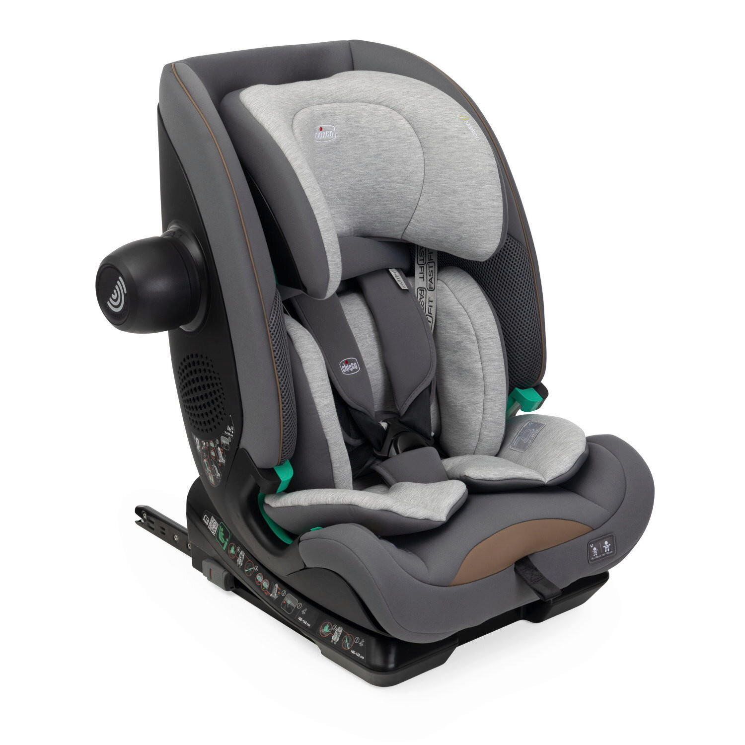 KINDERAUTOSITZ Seat & Go I-Size  - Dunkelgrau/Hellgrau, Basics, Textil (44/62/44cm) - Chicco