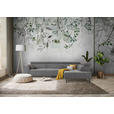 ECKSOFA Grau Feincord  - Schwarz/Grau, Design, Textil/Metall (280/205cm) - Xora