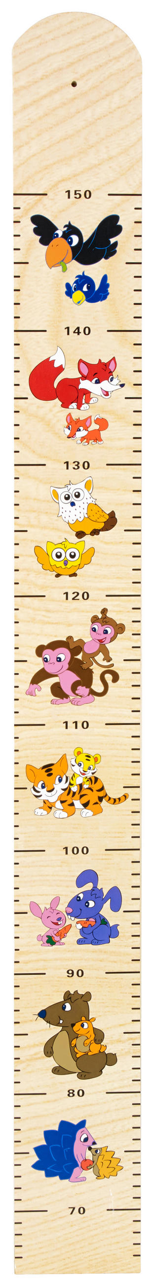 MJERNA LETVICA  Tiere  - prirodne boje, Basics, drvni materijal (100/10/1cm) - My Baby Lou
