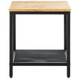 BEISTELLTISCH in Holz, Metall, Holzwerkstoff 40/40/45 cm  - Eichefarben/Schwarz, LIFESTYLE, Holz/Holzwerkstoff (40/40/45cm) - Xora