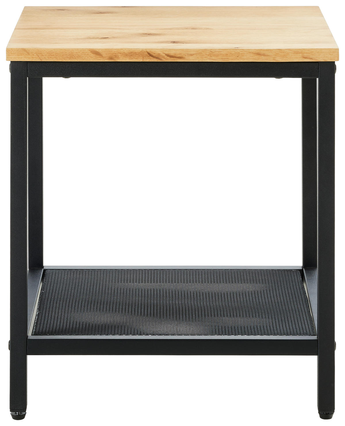 BEISTELLTISCH in Holz, Metall, Holzwerkstoff 40/40/45 cm  - Eichefarben/Schwarz, Lifestyle, Holz/Holzwerkstoff (40/40/45cm) - Xora