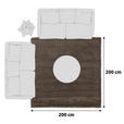 HOCHFLORTEPPICH 200/200 cm FANTASY SHAGGY Hellbraun  - Hellbraun, Basics, Textil (200/200cm) - Novel
