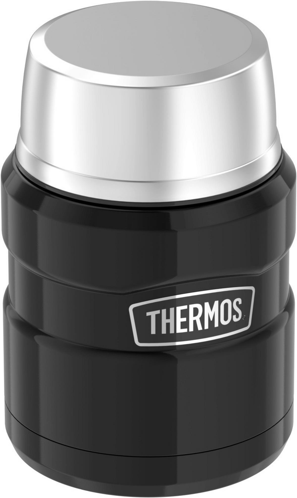 ISOLIERSPEISEGEFÄSS Stainless King 0,47 L  - Schwarz Hochglanz, Metall (0,47l) - Thermos